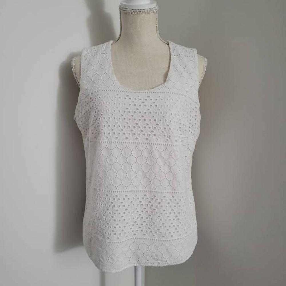 Eyelet Tank Top